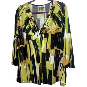 Cato Multi-Colored‎ Paisley Blouse Size 22/24W